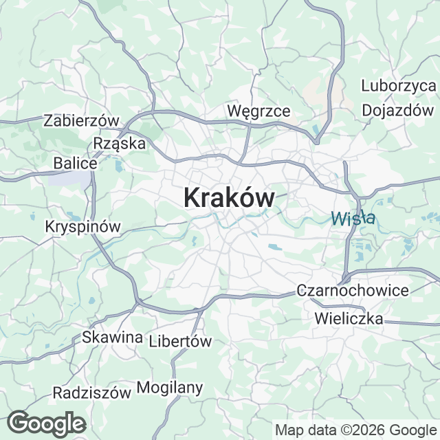 Mapa widoczności gabinetu w Google Maps na frazę „aparat ortodontyczny"