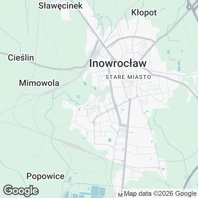 Mapa widoczności gabinetu w Google Maps na frazę „bonding zębów"